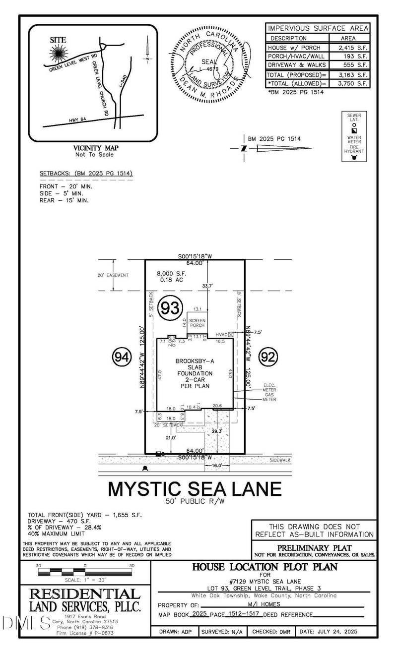 7129 Mystic Sea Ln Lot 93, Apex, NC 27523