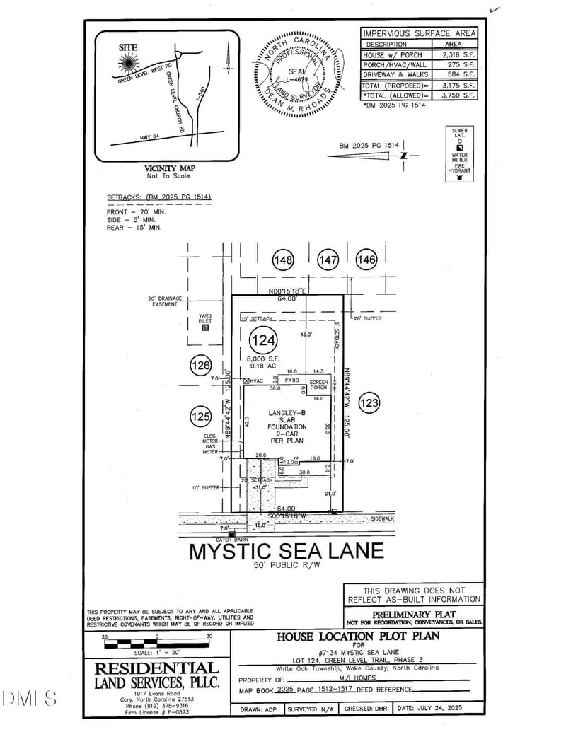 7134 Mystic Sea Ln Lot 124, Apex, NC 27523
