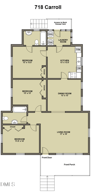 718 Carroll St, Durham, NC 27701