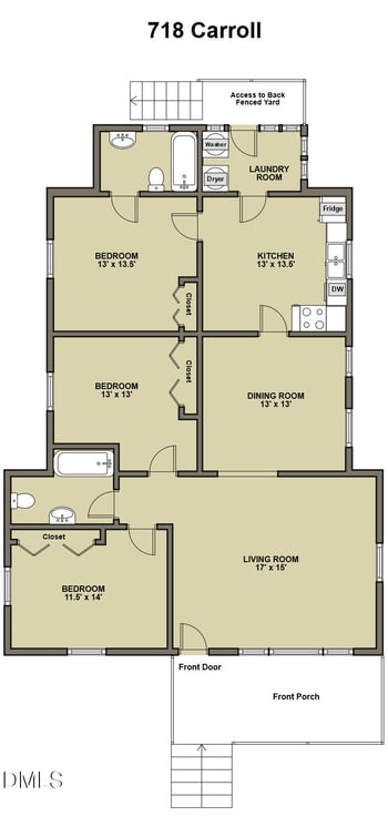 718 Carroll St, Durham, NC 27701