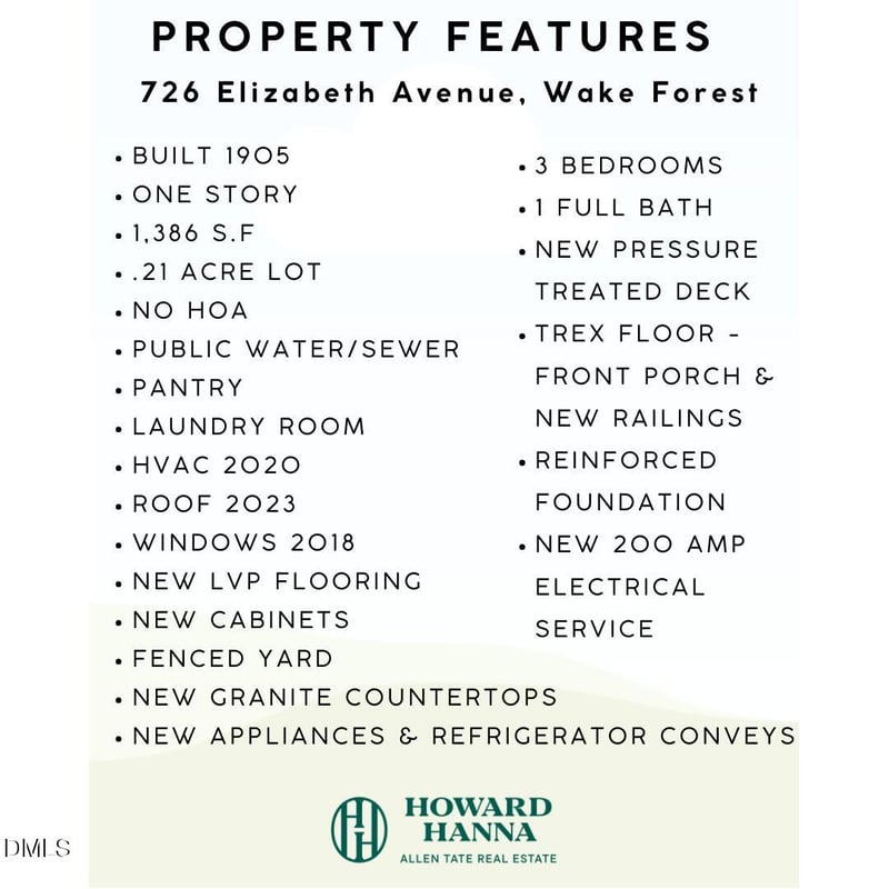 726 Elizabeth Ave, Wake Forest, NC 27587