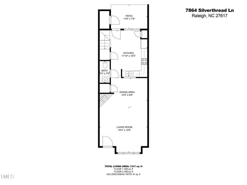 7864 Silverthread Ln, Raleigh, NC 27617
