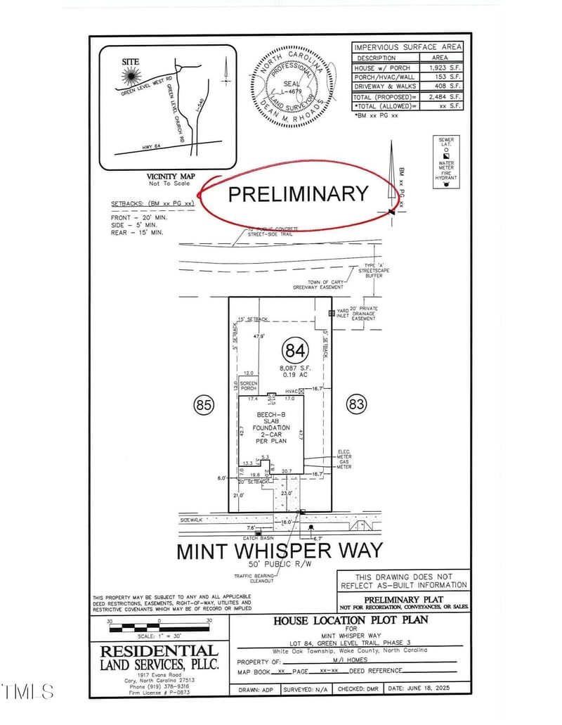 7997 Mint Whisper Way Lot 84, Apex, NC 27523