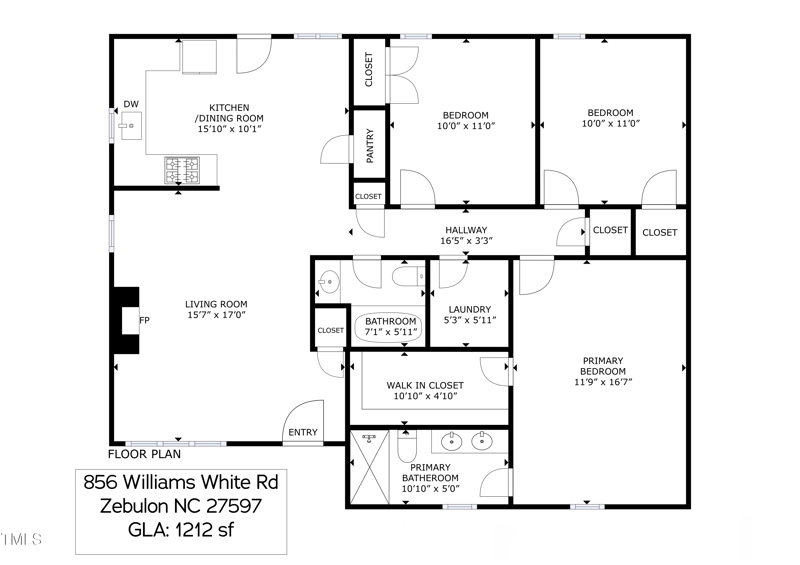 856 Williams White Rd, Zebulon, NC 27597