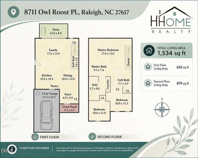 8711 Owl Roost Pl, Raleigh, NC 27617