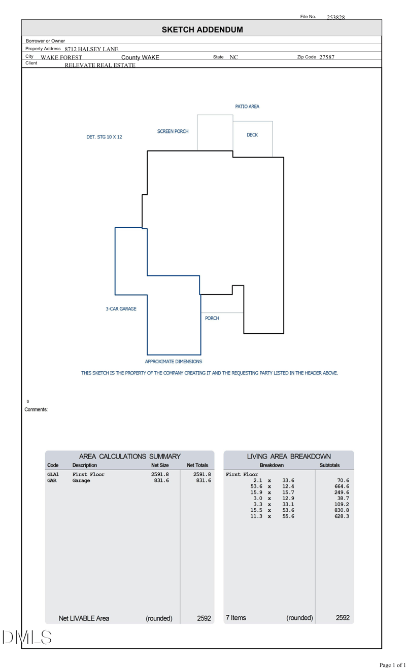 8712 Halsey Ln, Wake Forest, NC 27587