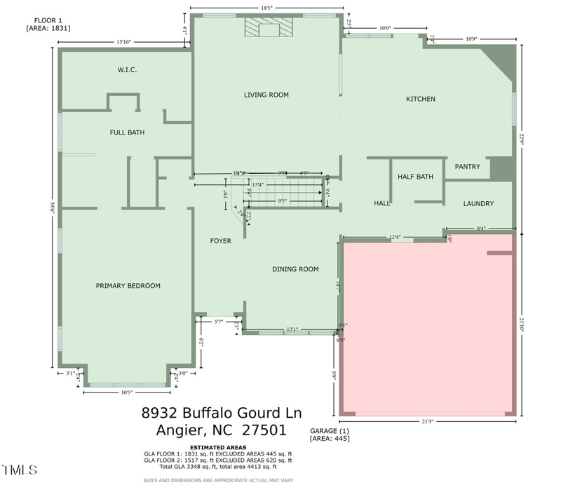 8932 Buffalo Gourd Ln, Angier, NC 27501