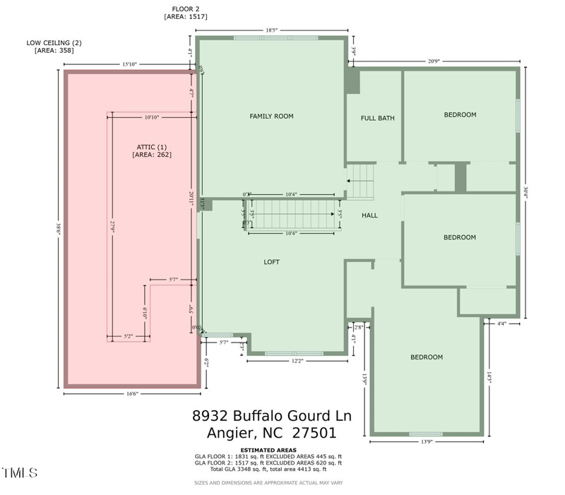 8932 Buffalo Gourd Ln, Angier, NC 27501