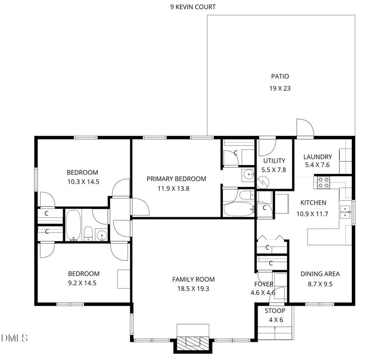 9 Kevin Ct, Durham, NC 27713