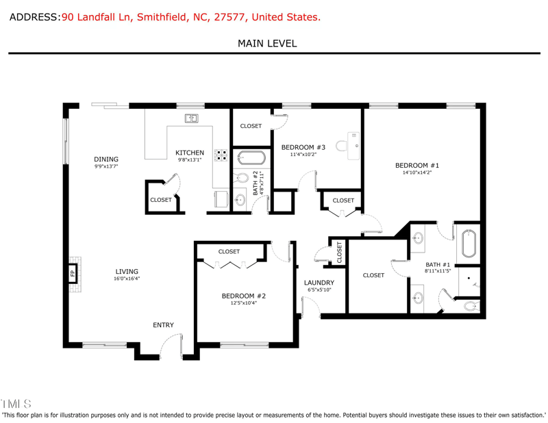 90 Landfall Ln, Smithfield, NC 27577