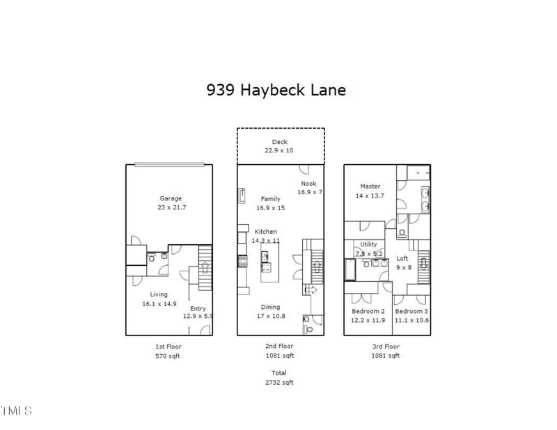 939 Haybeck Ln, Apex, NC 27523