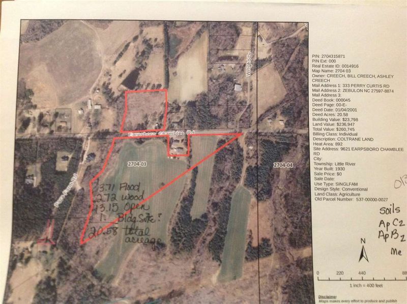 9621 Earpsboro Chamblee Rd Lot 1 + 2, Wendell, NC 27591