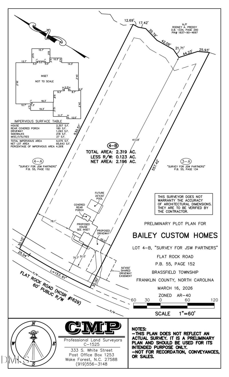 Lot 4b Flat Rock Rd, Franklinton, NC 27525