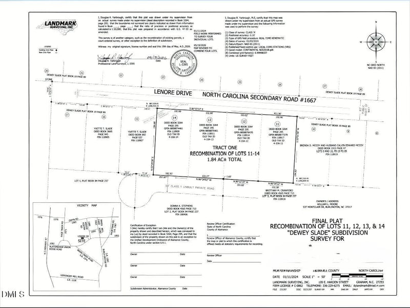 Lots 11-14 Lenore Dr Lot 11-14, Burlington, NC 27217