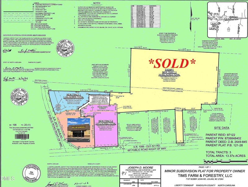 Tbd Old 421 Rd Lot 2, Liberty, NC 27298
