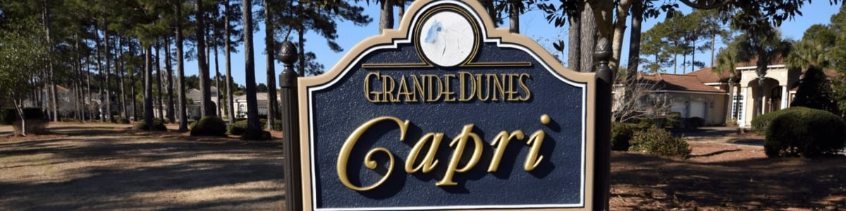 Capri Village at Grande Dunes: Upscale Golf-Course Living Over the Bridge
