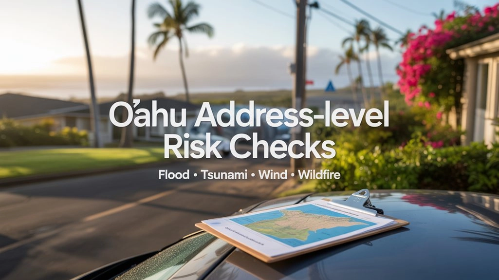 Oʻahu Address-Level Risk Checks: Flood, Tsunami, Wind & Wildfire