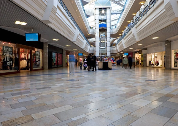 Shopping mall interior shown in the archived article