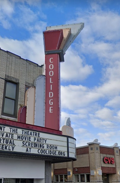 Coolidge theater sign and marquee in the original expansion report