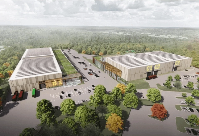 Rendering of the proposed Braintree movie-studio campus