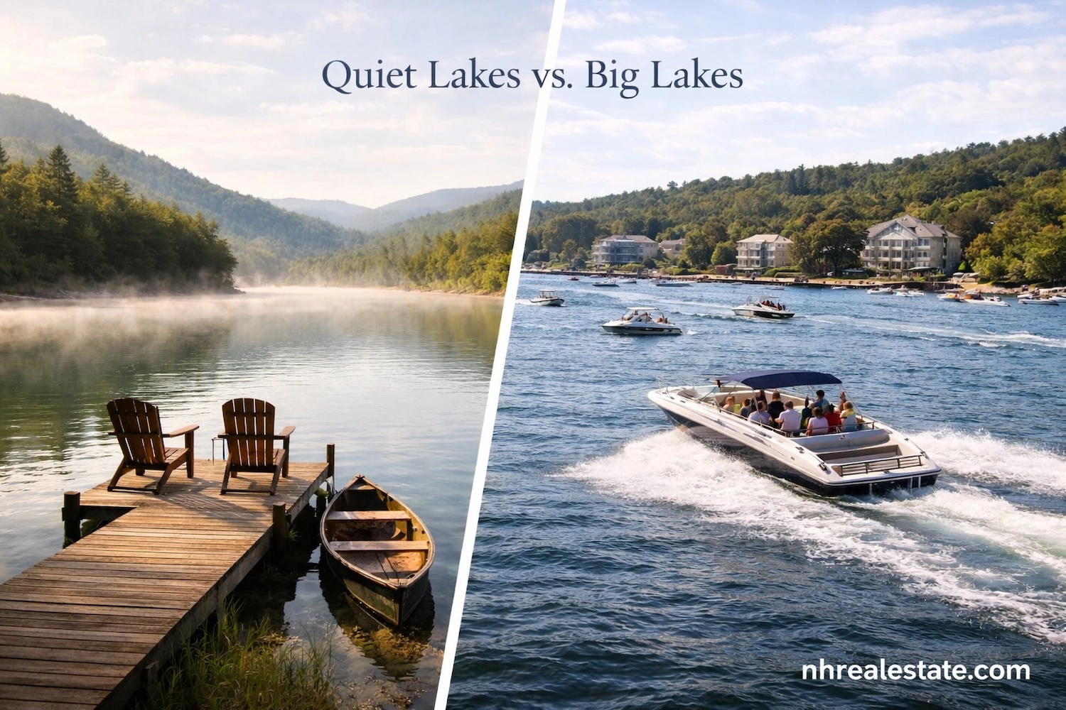 Quiet Lakes vs Big Lakes in NH: Lifestyle & Cost Differences