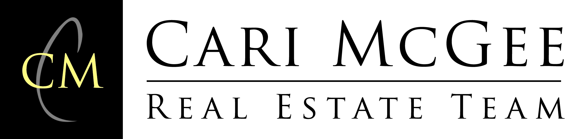 Cari McGee Real Estate Team logo with badges for two Tri-Cities Best Real Estate Team honors