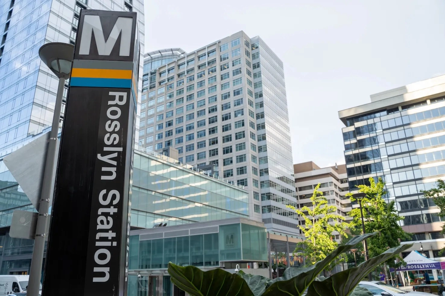 Rosslyn Metro Station in Arlington, Virginia