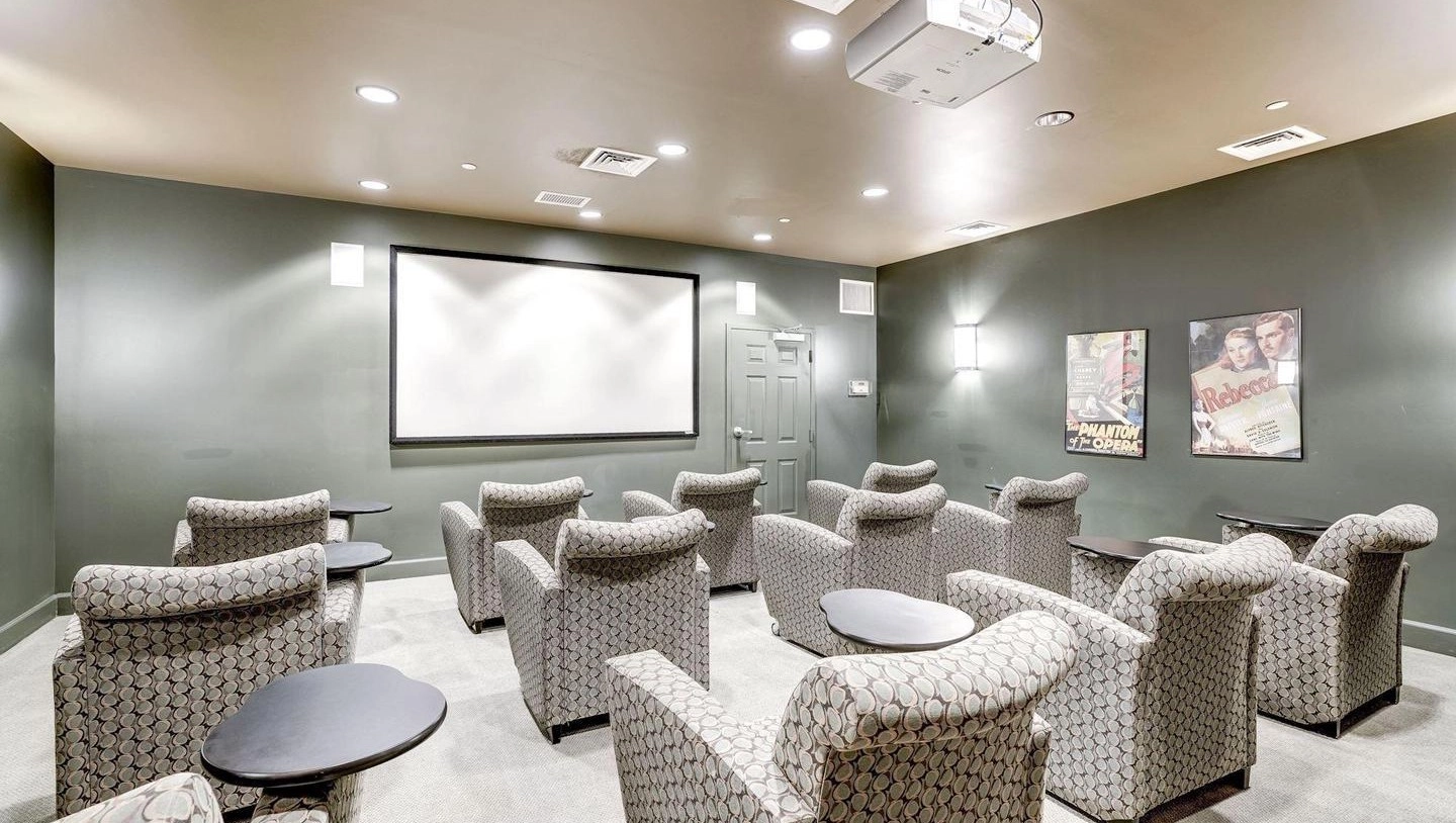 Carlton House Condos media room