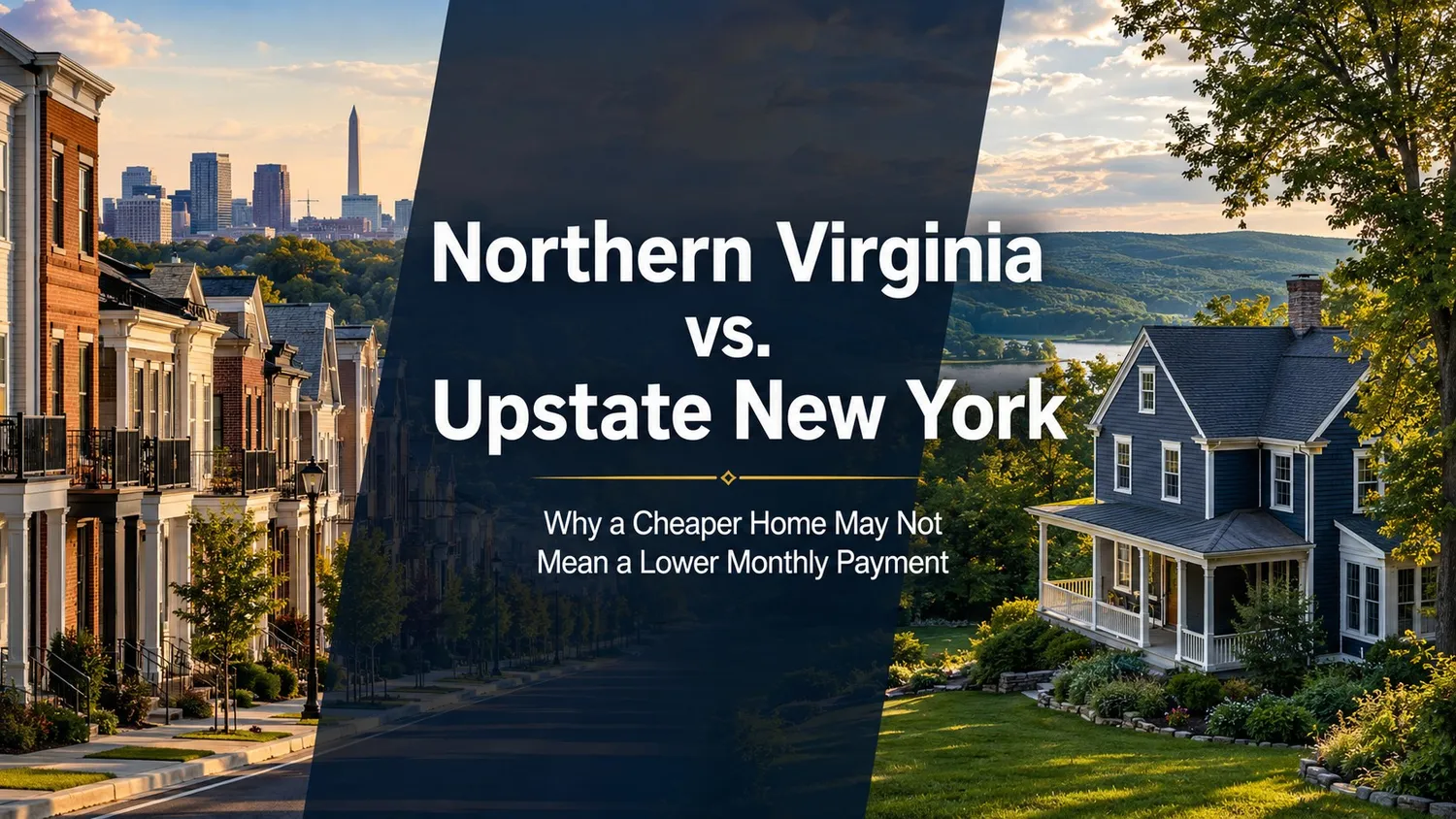 Northern Virginia vs. Upstate New York: Why a Cheaper Home May Not Mean a Lower Monthly Payment