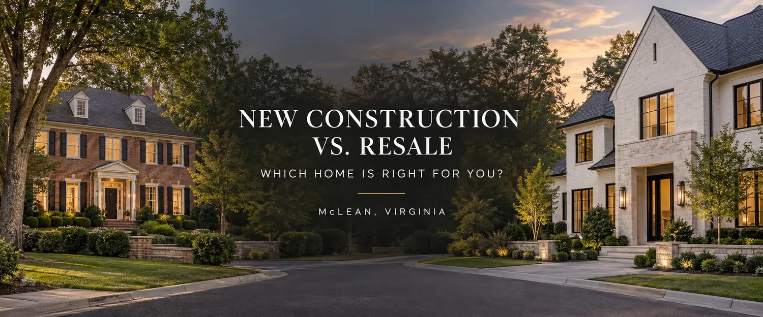 New Construction vs. Resale Homes in McLean, VA | Buyer Guide