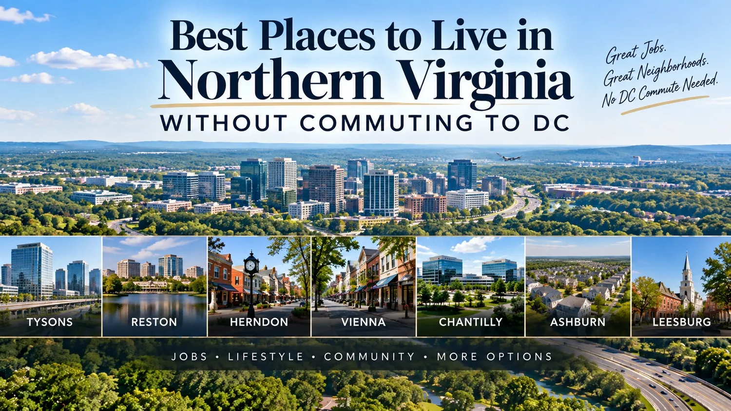 Best Places to Live in Northern Virginia Without Commuting to DC