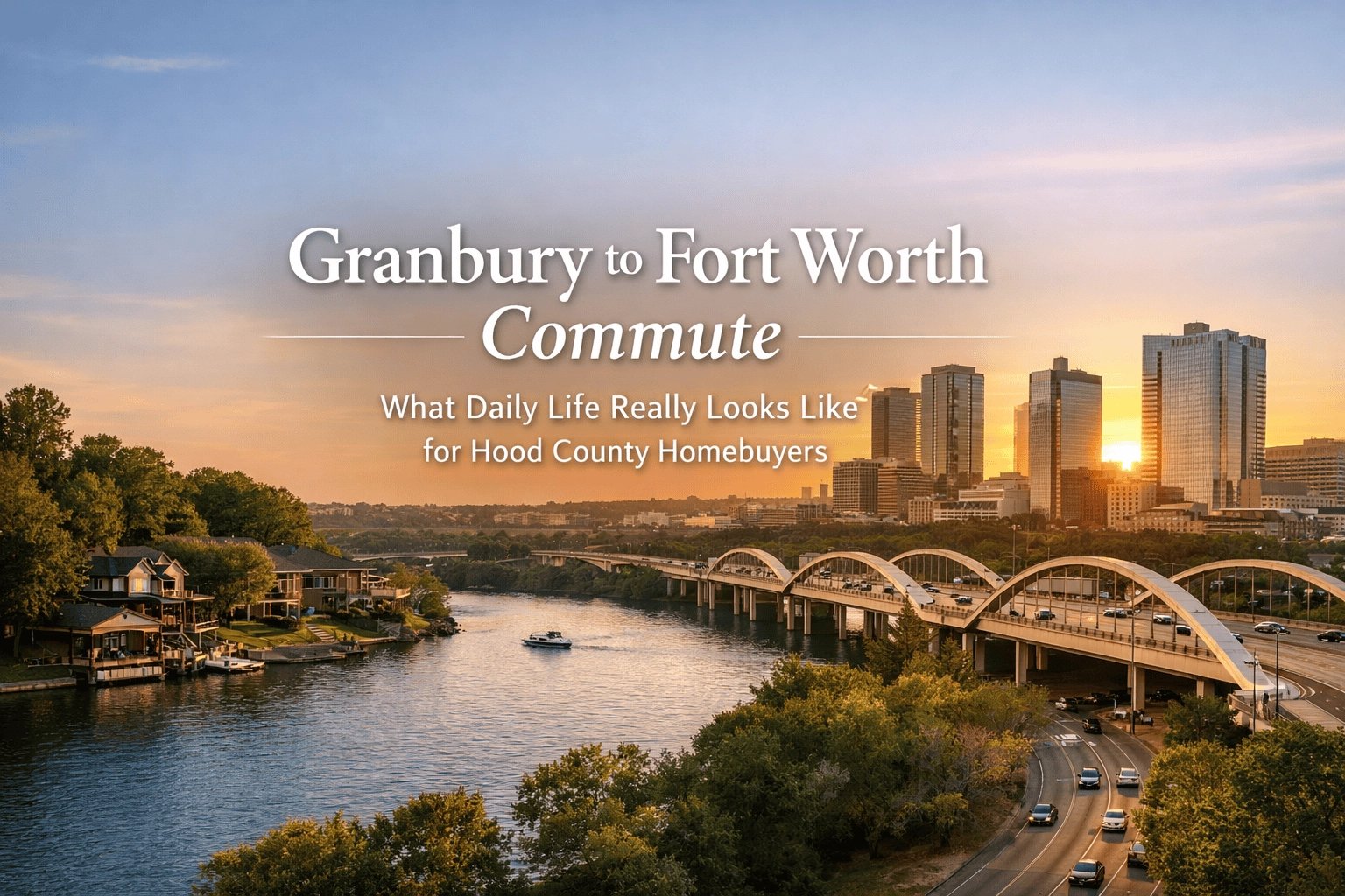 Granbury to Fort Worth Commute: What Daily Life Really Looks Like for Hood County Homebuyers