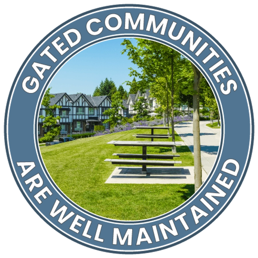 Gated Communities are Well Maintained