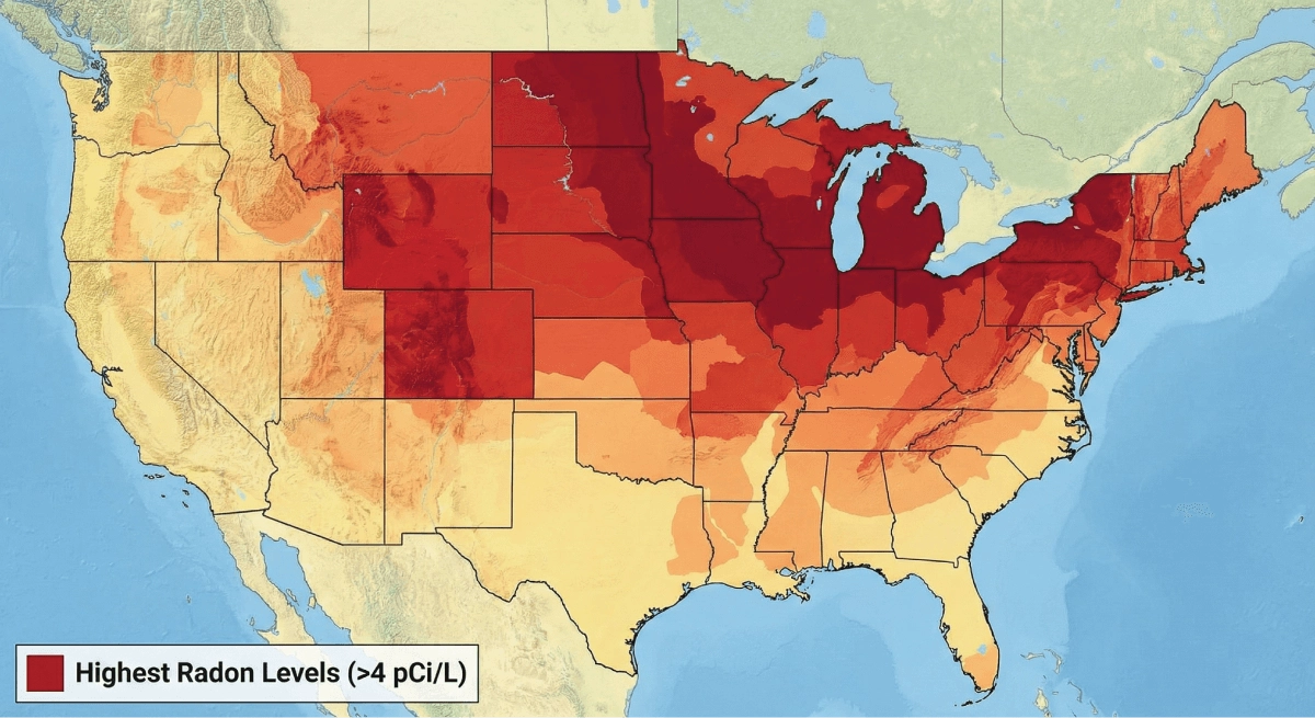 Radon Levels around the United States