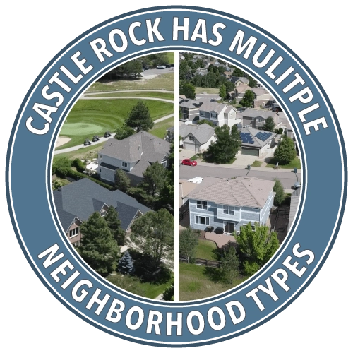 Castle Rock has multiple neighborhood types