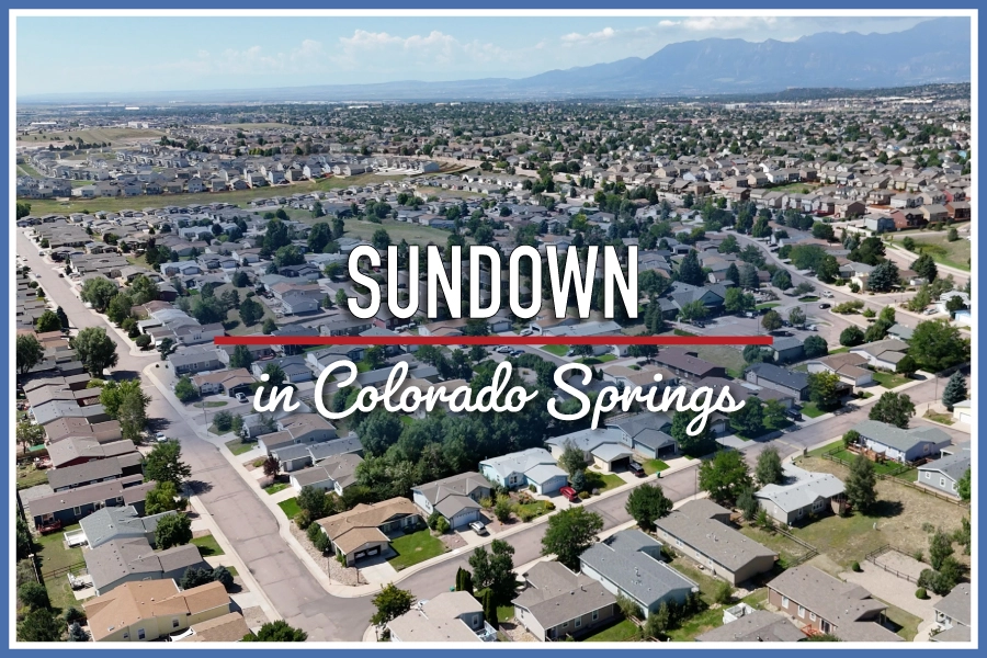 Sundown in Colorado Springs