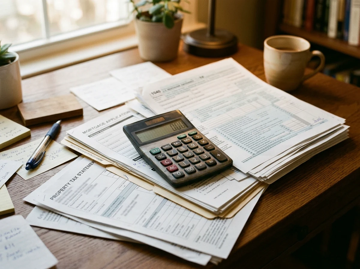 Tax forms and mortgage documents representing the NC Mortgage Credit Certificate