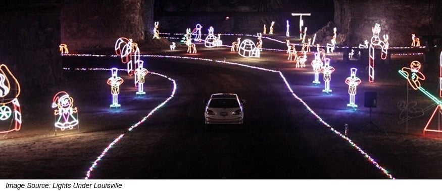 View of Lights under Louisville lights