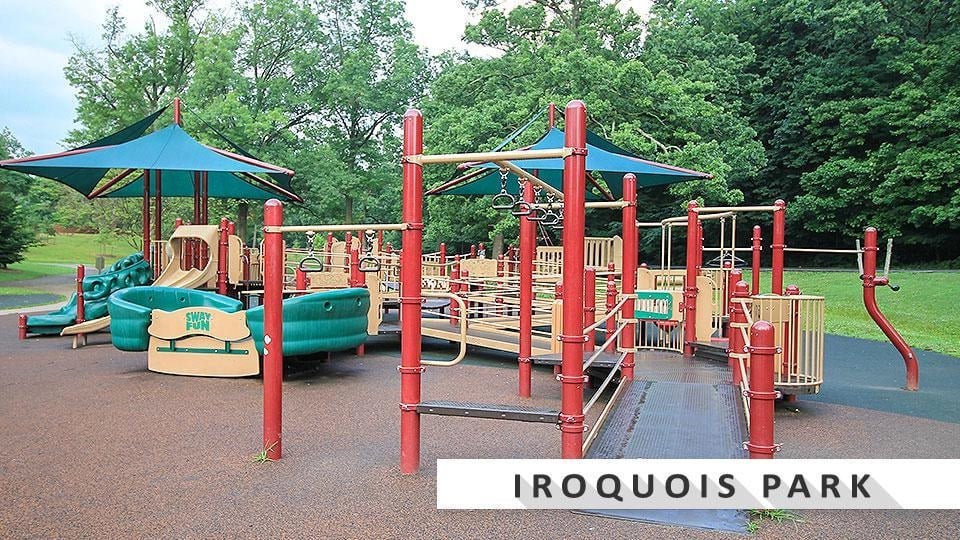 Playground at Iroquois park in Louisville.