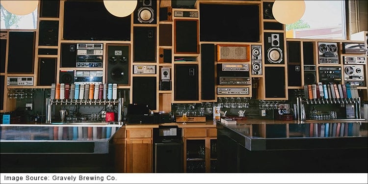 taproom at Gravely Brewing