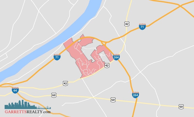 Indian Hills neighborhood map overlay