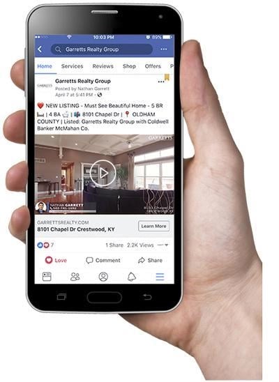 Selling your home. Social media exposure