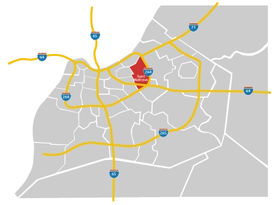 St Matthews neighborhood map - real estate