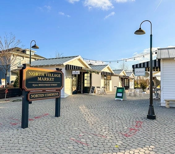 view of the shops at the north village market