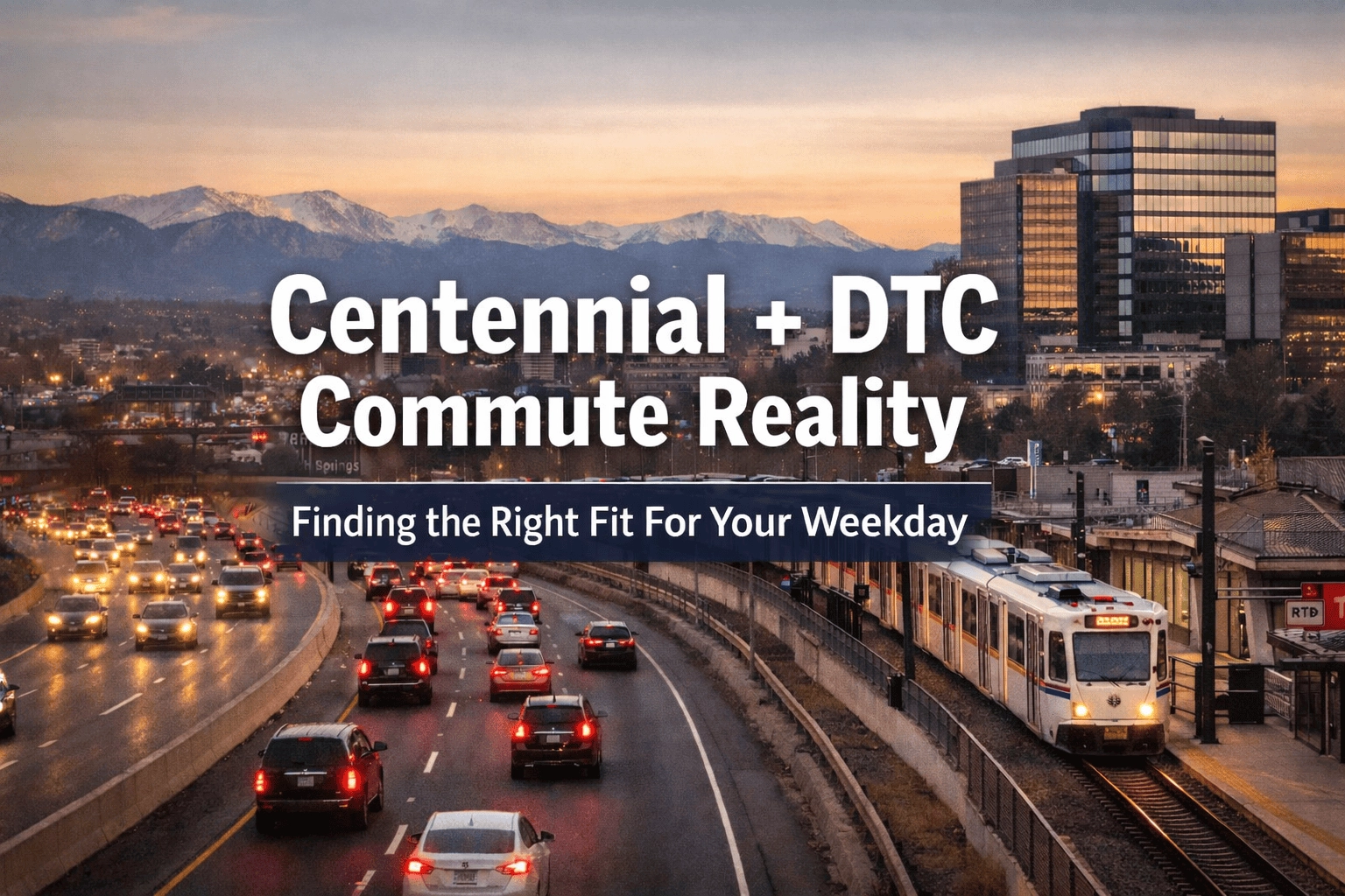 Centennial + DTC Commute Reality: What Changes About Your Weekday and Where It Usually Gets Easier