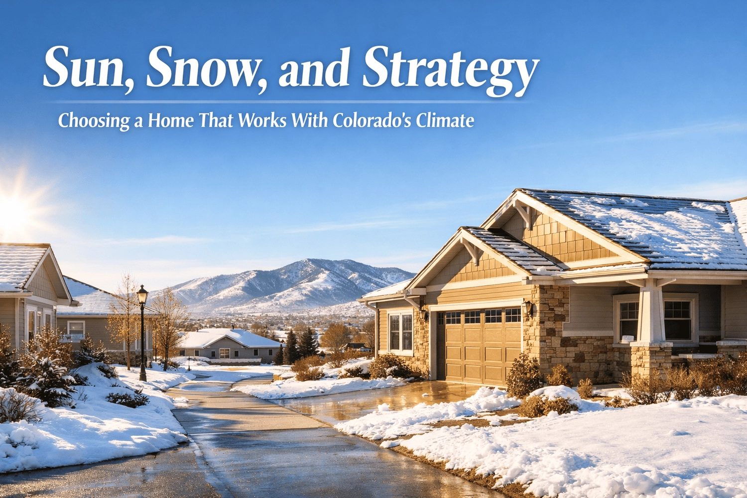 Sun, Snow, and Strategy: Choosing a Home That Works With Colorado’s Climate