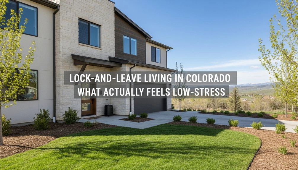 Lock-and-Leave Living in Colorado: What Actually Makes It Feel Low-Stress