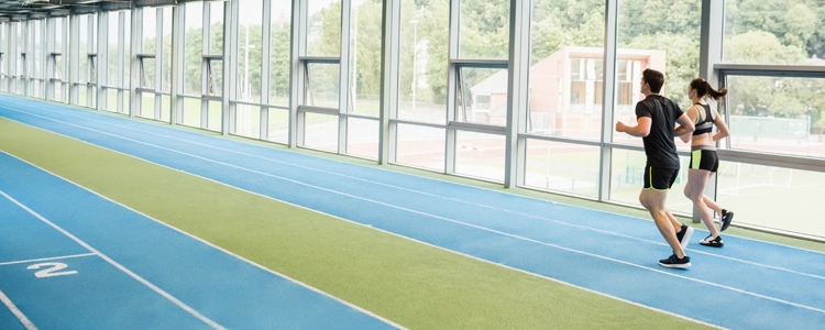 Indoor Running Track at Westridge Recreation Center in Highlands Ranch, CO Indoor Running Track at Westridge Recreation Center in Highlands Ranch, CO