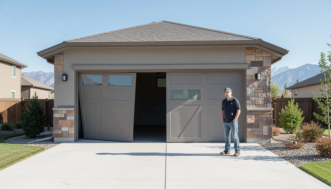 Garage Door Stuck Halfway? Causes and Simple Fixes