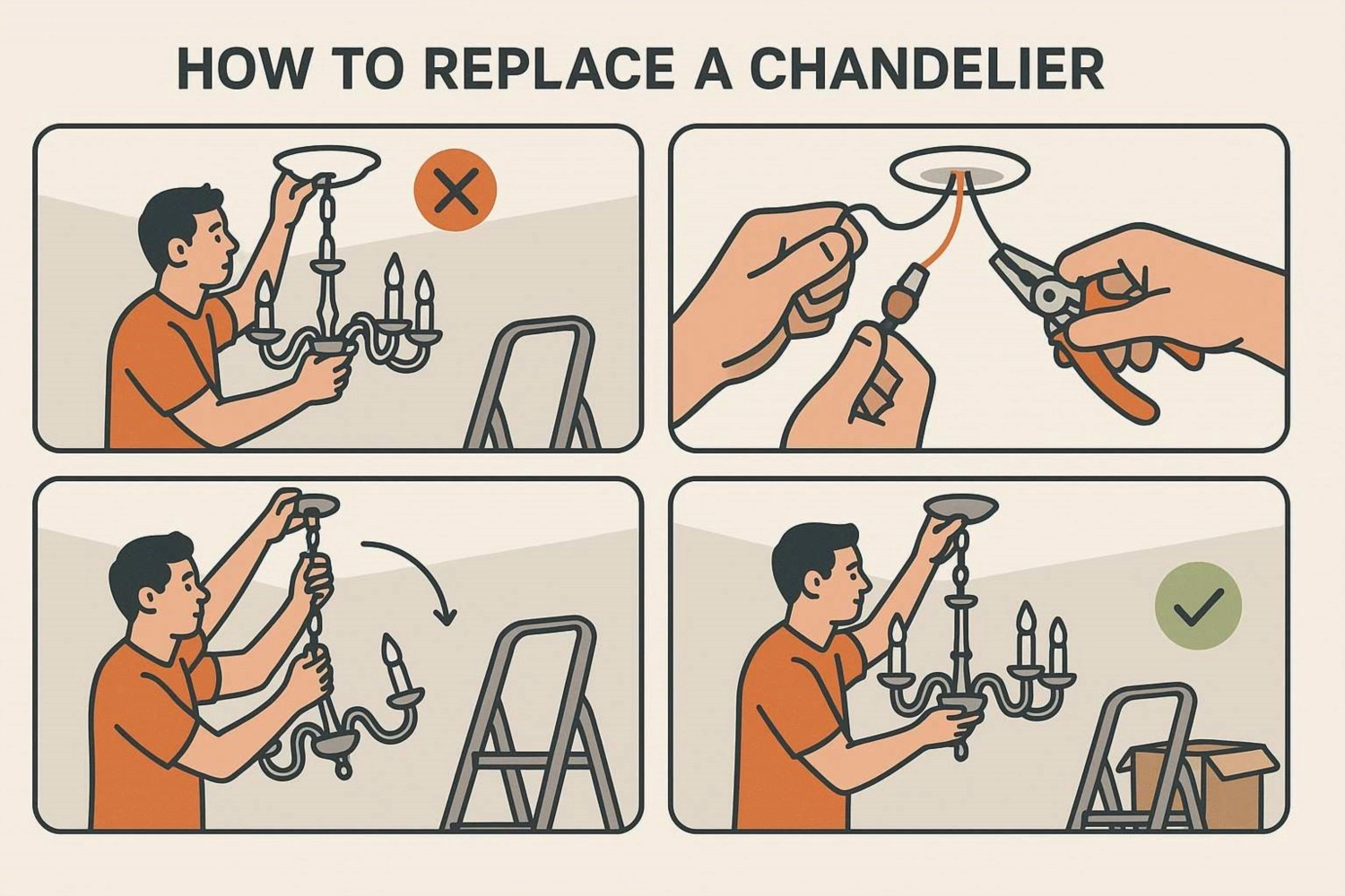How to Replace a Chandelier Safely and Efficiently